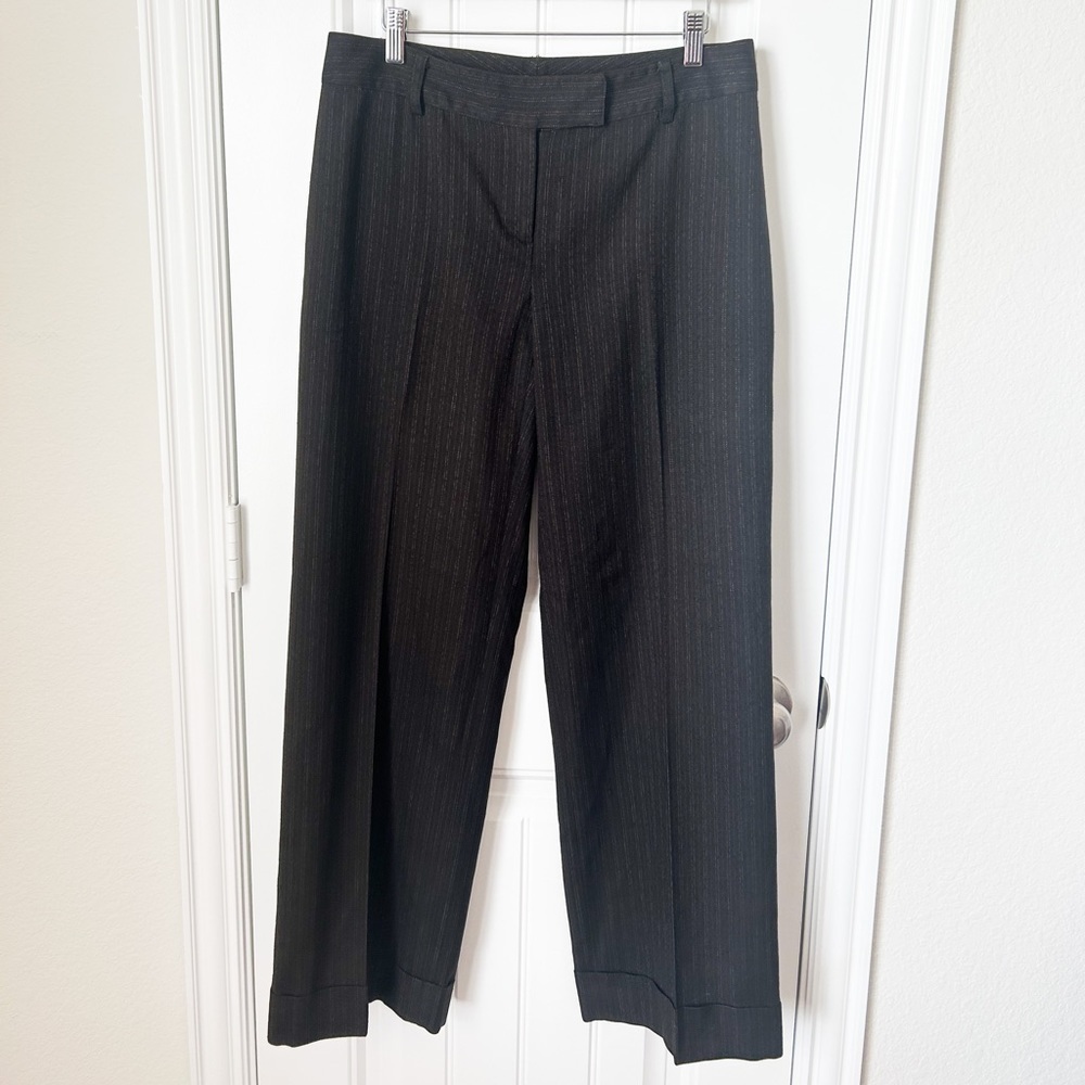 Cabi Pinstripe Brown Pants Size 6